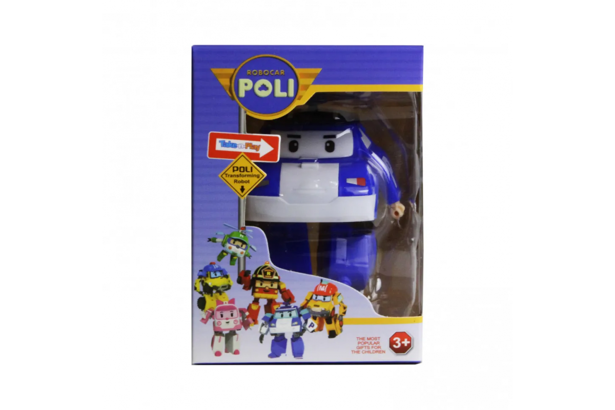 Игрушечный трансформер Робокар Поли 83168 робот+машинка Синий