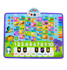 Детский обучающий плакат "Первые знания" KH07/001 украинский язык 45 х 60см