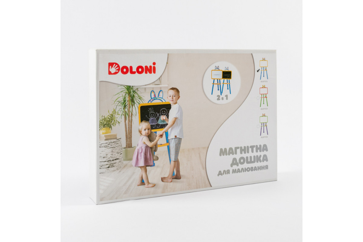 Развивающая доска для рисования магнитная 013777/3 оранжево-зелёная