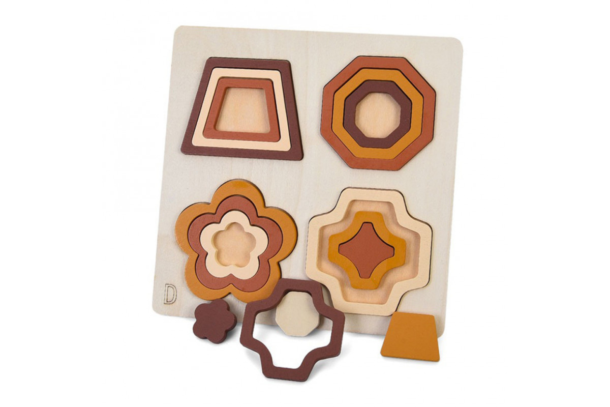 Деревянная игрушка Геометрика MD 0743D, размер 22,5х22,5 см