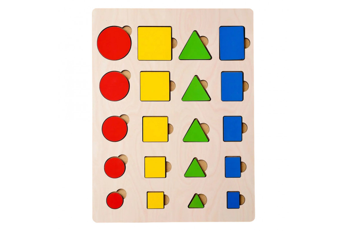 Геометричні вкладиші "Розміри" (ПСД210) PSD210