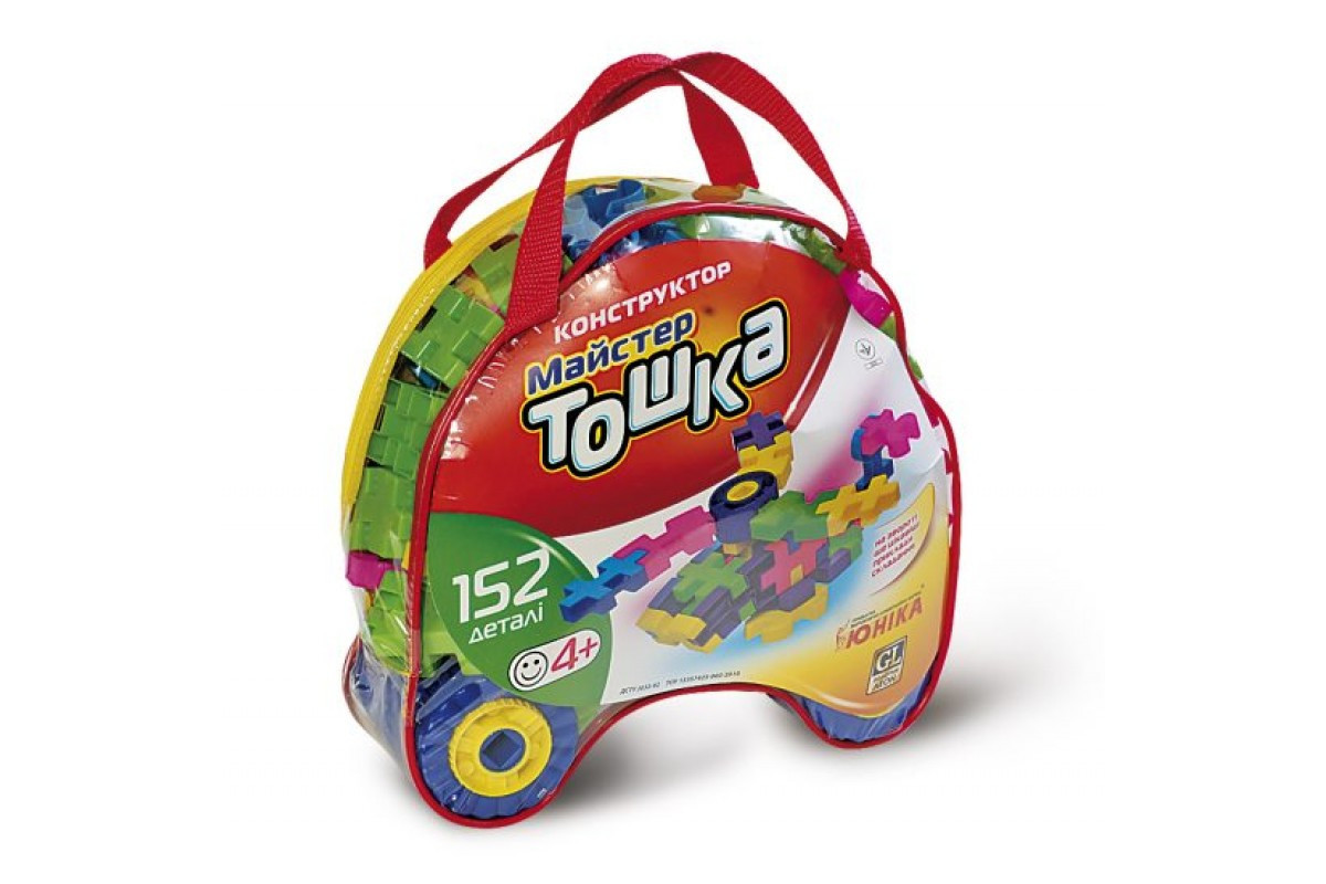 Конструктор с крупными деталями «Мастер Тошка» 80020, 152 детали