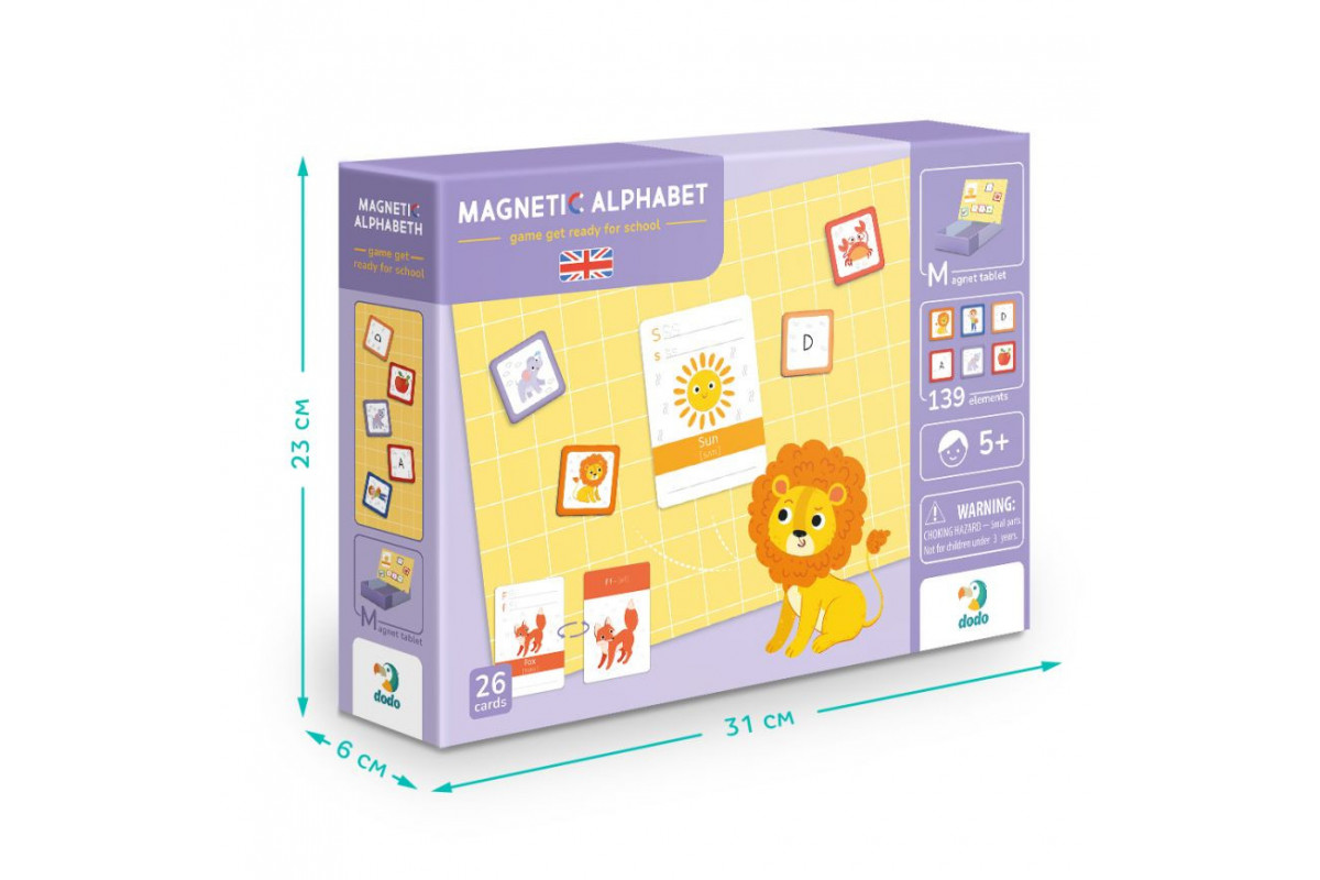 Розвиваюча магнітна гра "Англійська Азбука" DoDo 200214