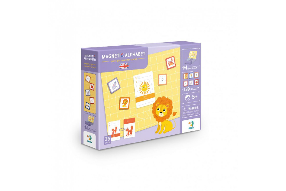 Розвиваюча магнітна гра "Англійська Азбука" DoDo 200214