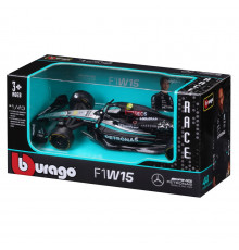 Колекційна автомодель Mercedes-AMG F1 W15 Performance (2024) Bburago 18-38208, 1:43 масштаб