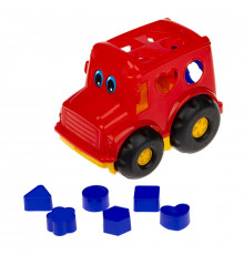 Сортер-автобус "Бусик" №1 Colorplast 0244 Красный