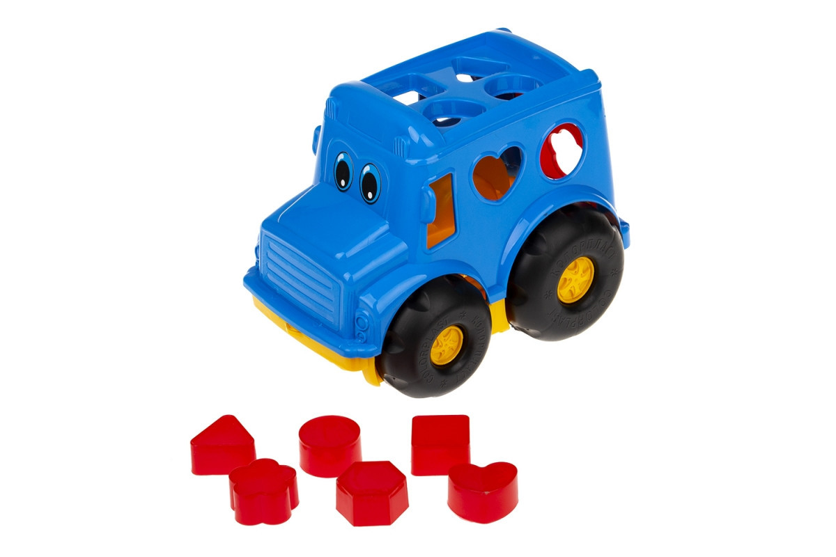 Сортер-автобус "Бусик" №1 Colorplast 0244 Синий