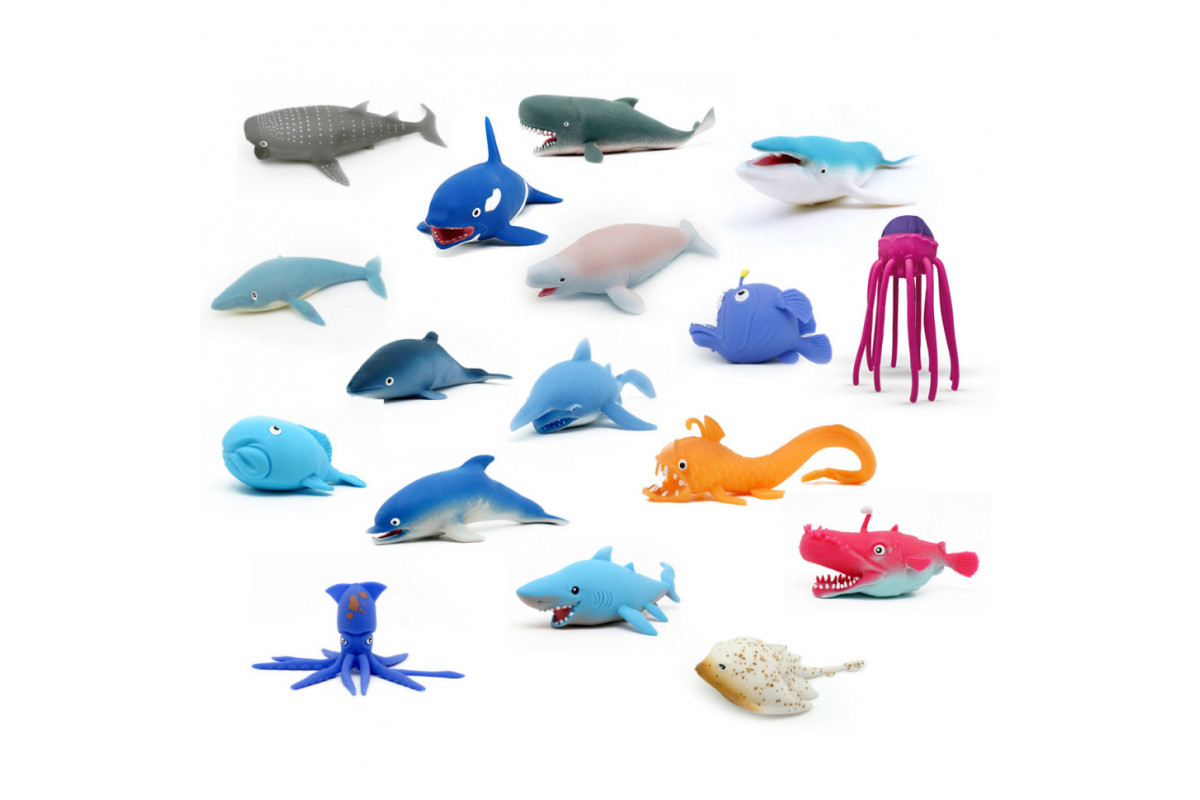 Стретч-игрушка в виде животного "Подводные властелины Море и бездна" #sbabam 15/CN22 игрушка-сюрприз