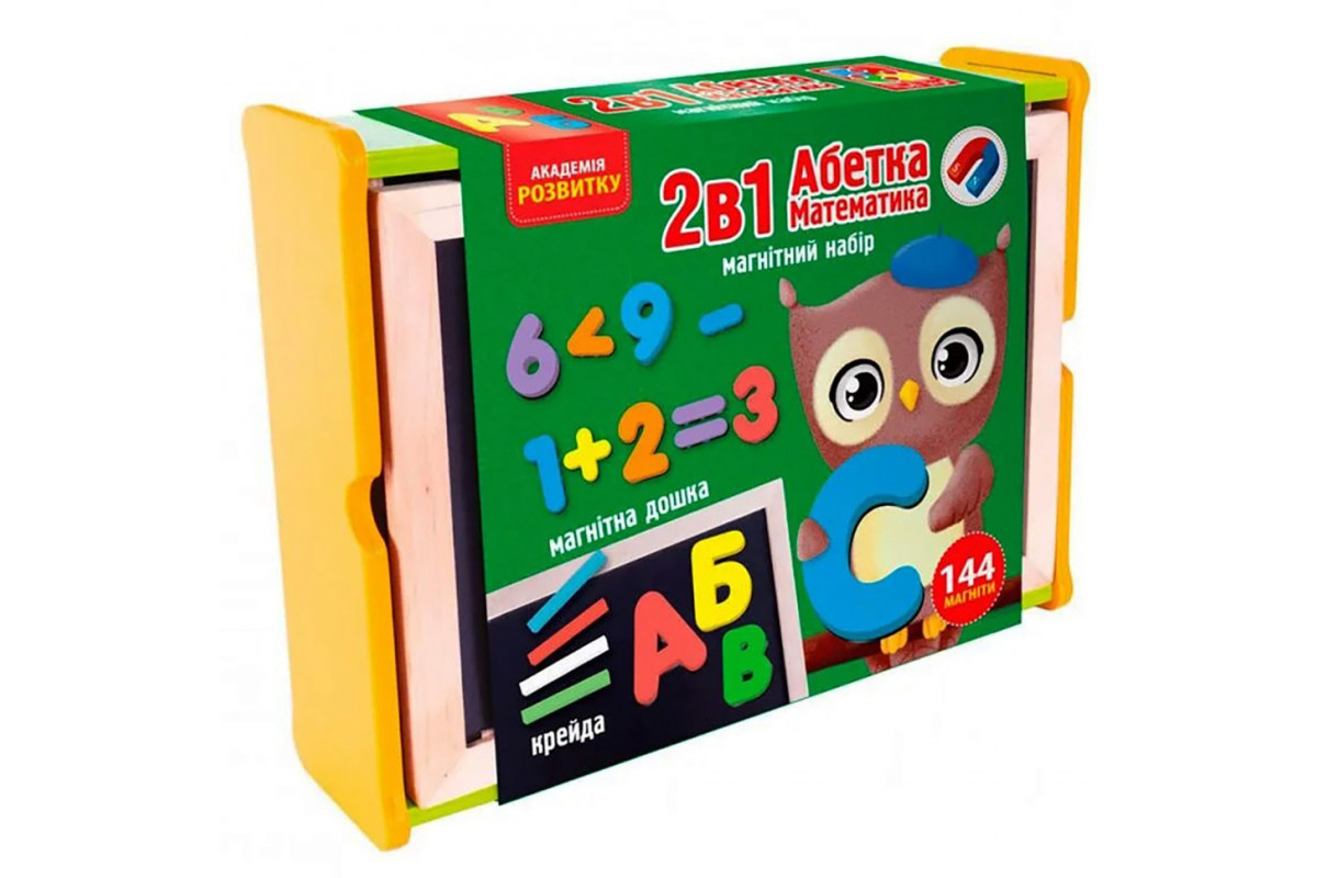 Гра настільна "Магнітний розвиваючий набір з дошкою" VT5411-17