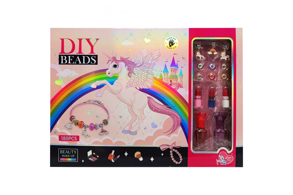 Набір бісеру для виготовлення креативних аксесуарів "Єдиноріг" LD6031