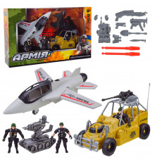 Игрушечный набор Военный Bambi BL2315 военный транспорт, аксессуары