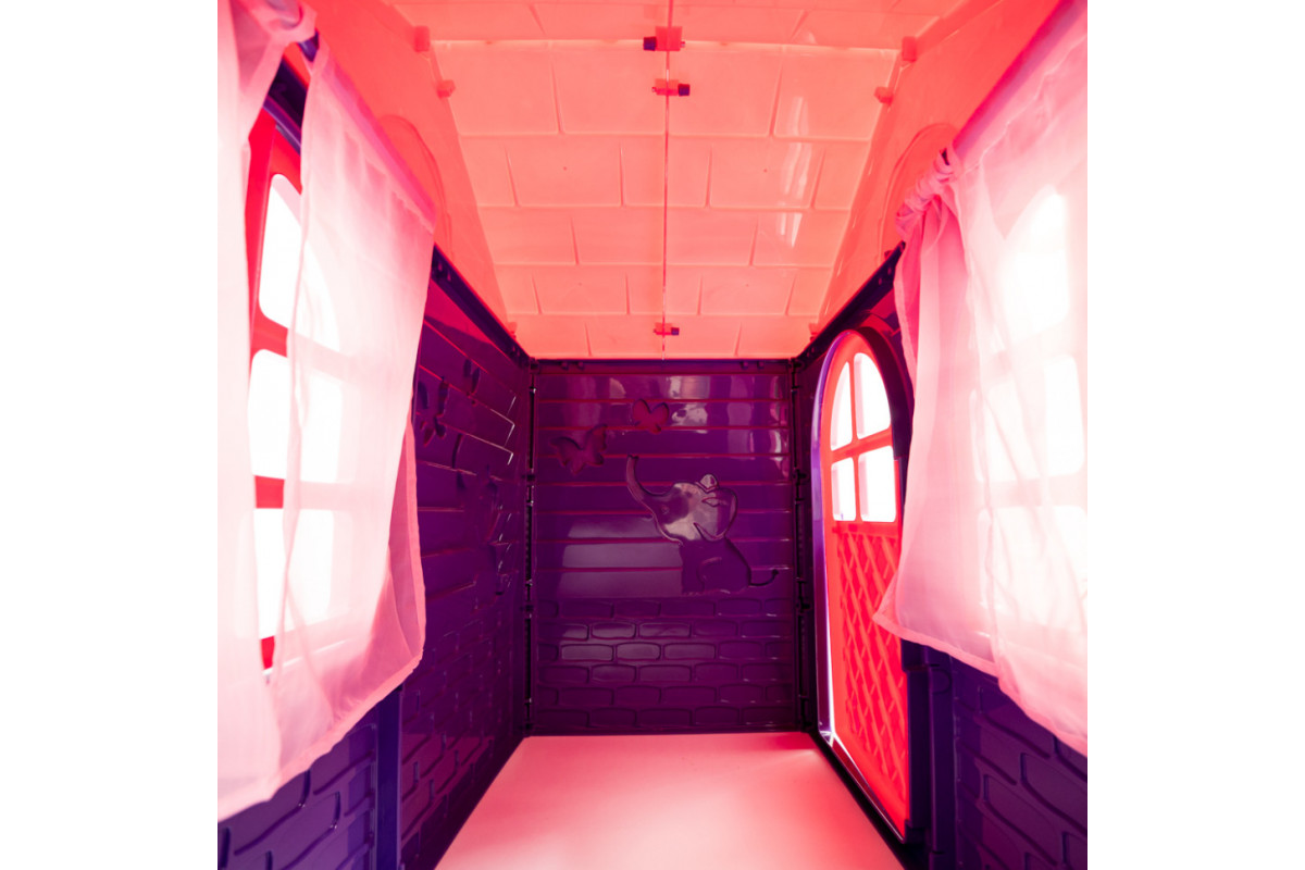 Дитячий ігровий Будиночок зі шторками 02550/10 пластиковий