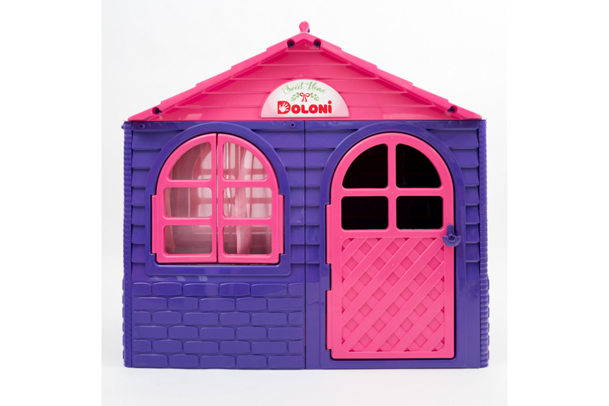 Дитячий ігровий Будиночок зі шторками 02550/10 пластиковий