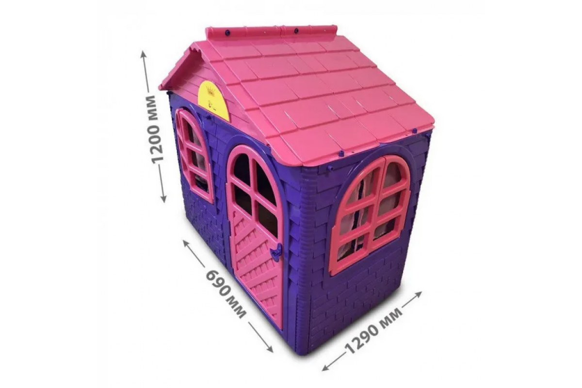 Дитячий ігровий Будиночок зі шторками 02550/10 пластиковий