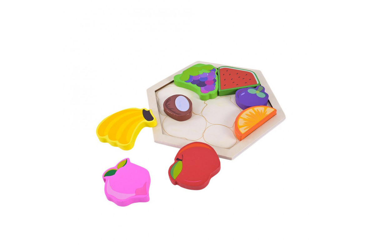 Детский деревянный пазл вкладыш "Фрукты" C9441-4