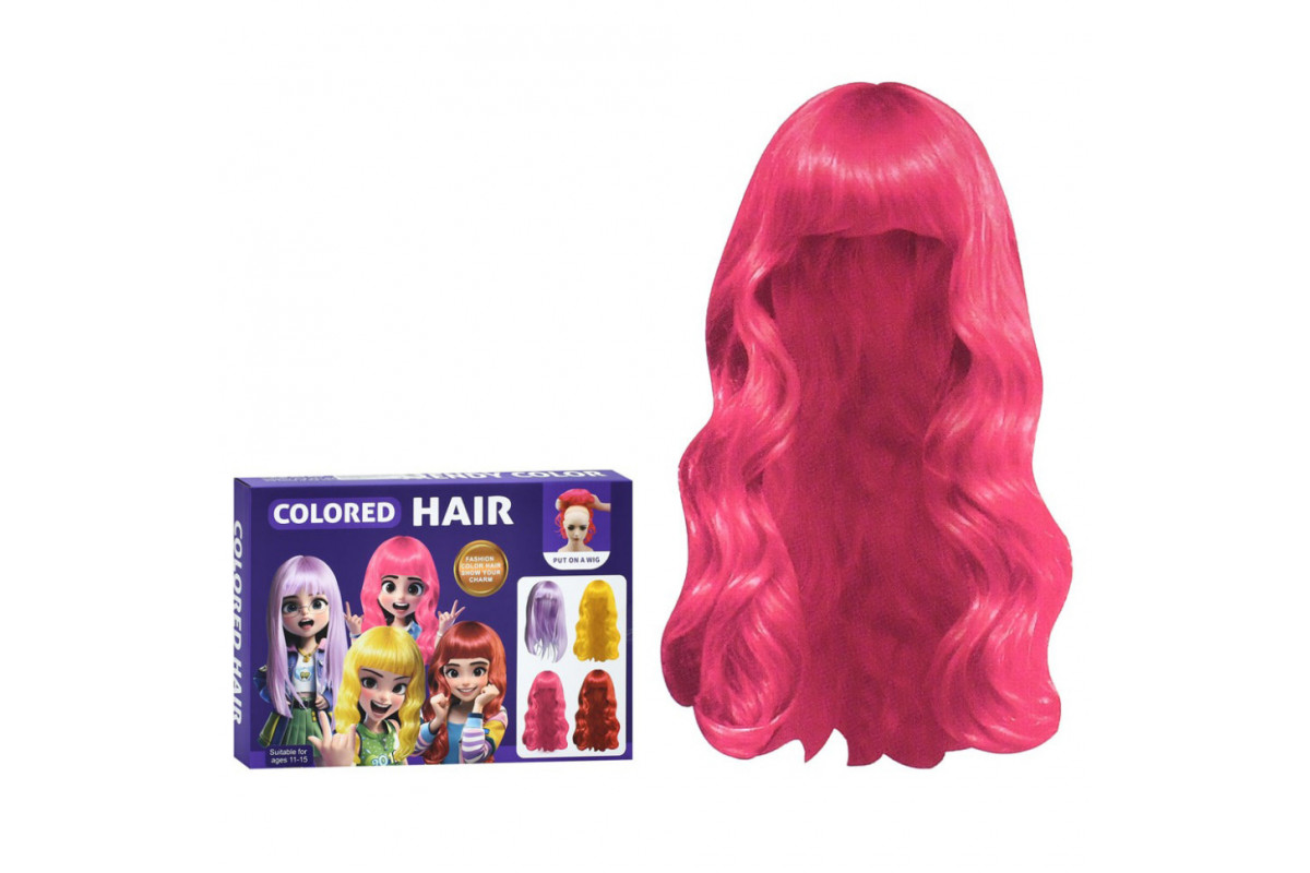 Детский набор аксессуаров "Colored Hair" C2010 парик 34 см, расческа