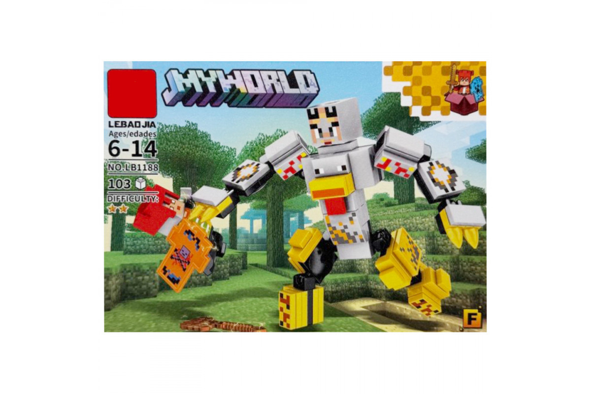 Дитячий конструктор "Minecraft" LB1188-F 103 деталі