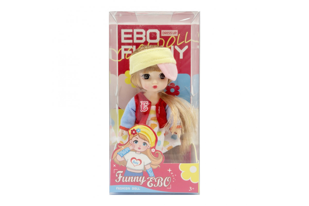 Кукла шарнирная для девочек Funny EBO DH2368B(Yellow) 15 см