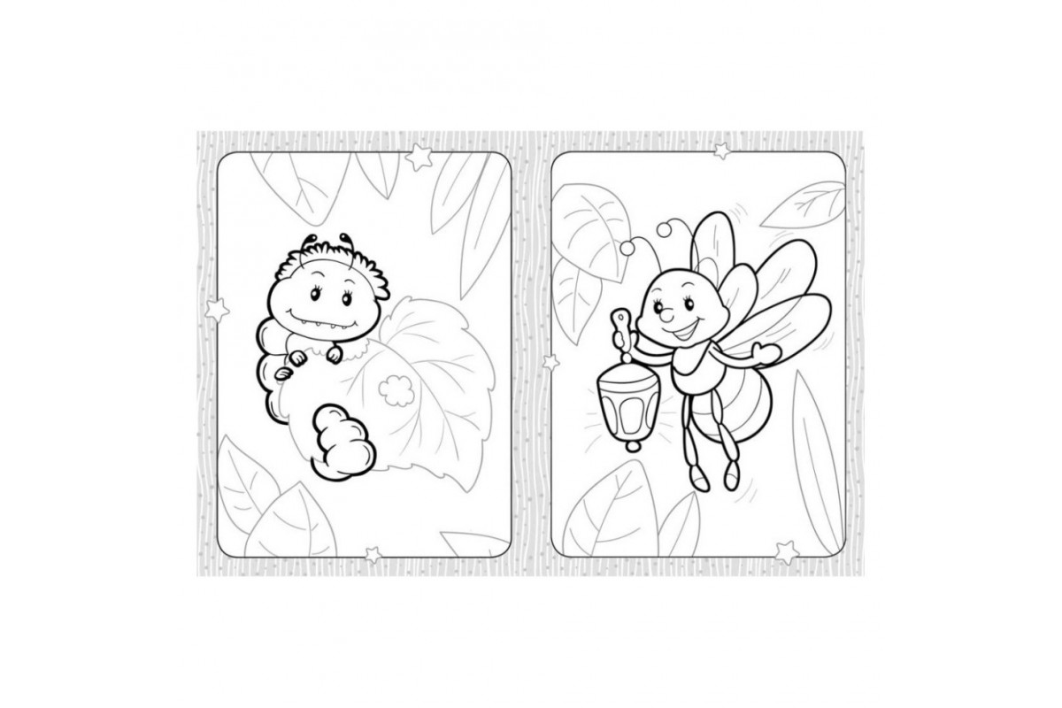 Раскраска детская Микромир насекомых КЕНГУРУ 1489007 для самых маленьких