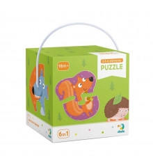 Дитячий пазл Лісові тварини DoDo 300195, 2-3-4 елементів
