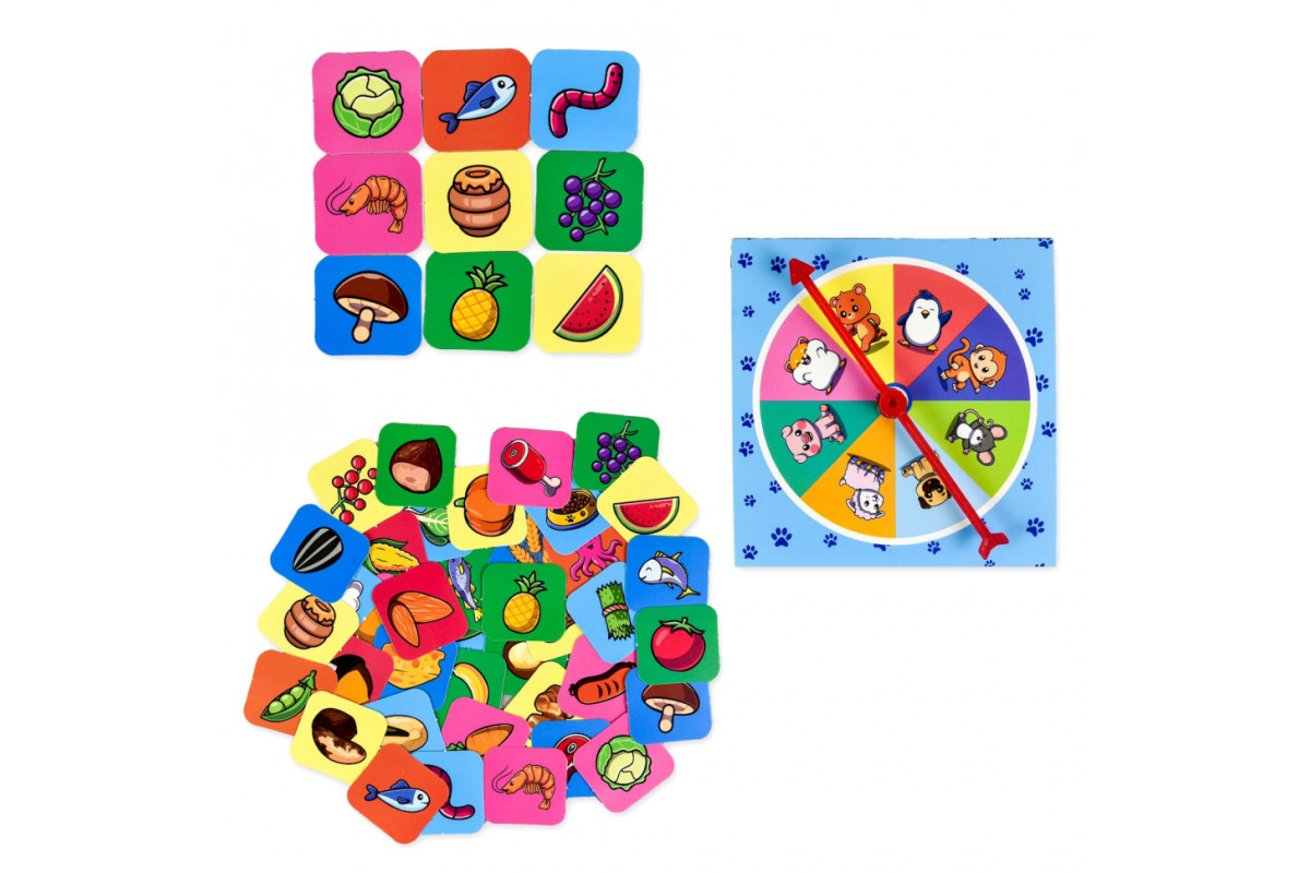 Настільна гра "Хто, що їсть?" 30547 українською мовою