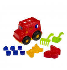 Сортер-автобус "Бусик" №2 Colorplast 0251 Красный