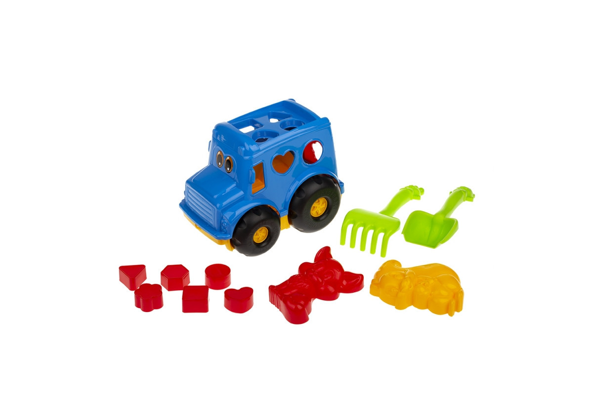 Сортер-автобус "Бусик" №2 Colorplast 0251 Синий