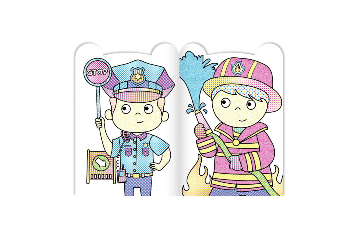 Детская раскраска "Water Book Смельчаки" РМ-82-04, 6 листов