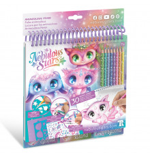 Набор для творчества Скетчбук: Звездные друзья Nebulous Stars 11141 с карандашами