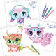 Набор для творчества Скетчбук: Звездные друзья Nebulous Stars 11141 с карандашами