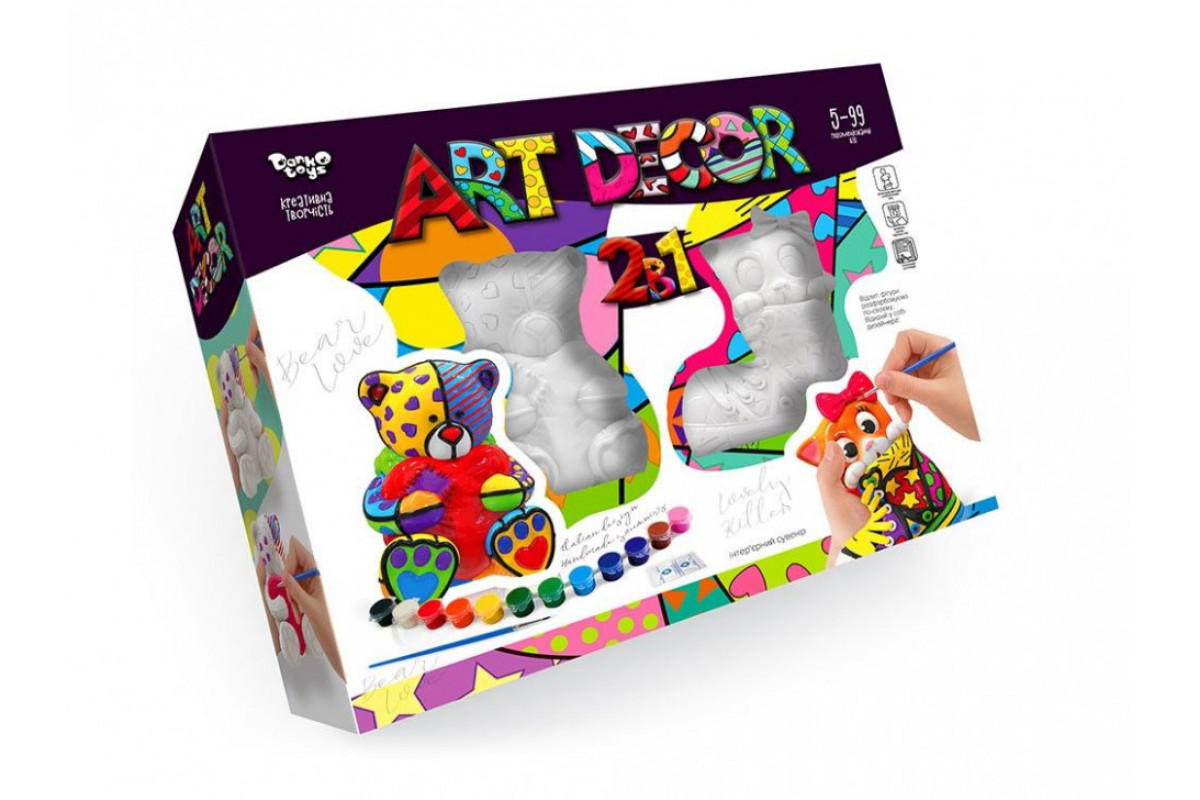 Набор креативного творчества "ART DECOR" ARTD-02-01U, 2в1