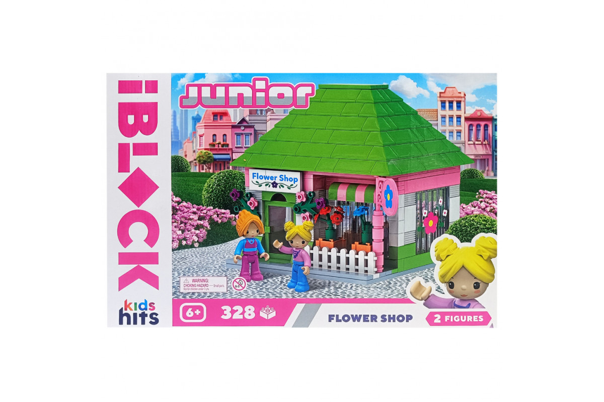 Конструктор детский «Цветочный магазин» KH08/013/11, 328 деталей