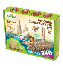 Деревянный конструктор "Фантазия" Igroteco 900033, 240 деталей