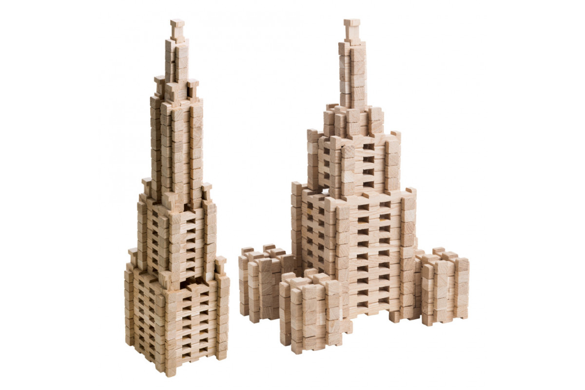 Дерев'яний конструктор "Фантазія" Igroteco 900033, 240 деталей