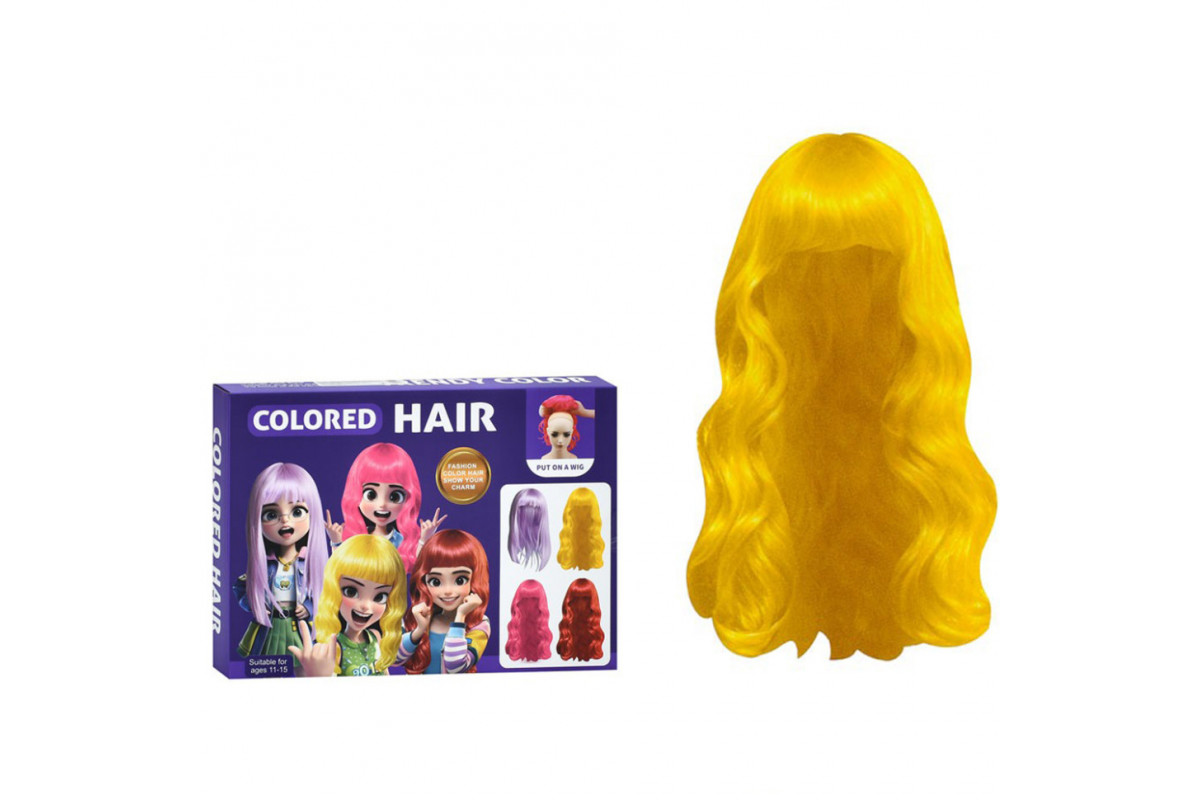 Детский набор аксессуаров "Colored Hair" C2009 парик 34 см, расческа