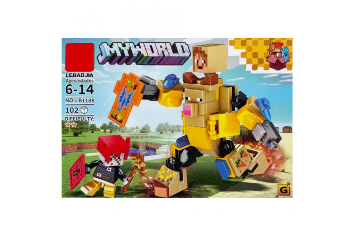 Детский конструктор "Minecraft" LB1188-G 102 детали
