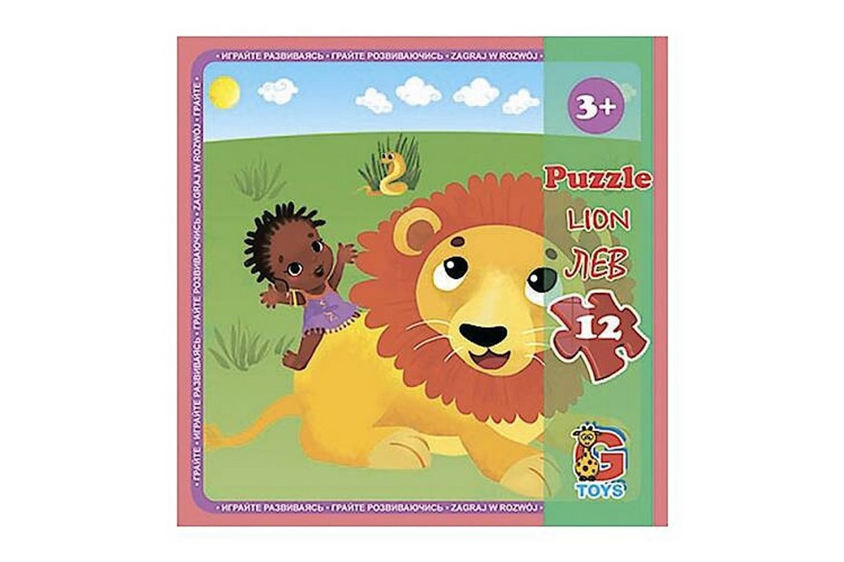 Дитячий пазл "Зоопарк" LZ02, 12 елементів 20 х 21 см