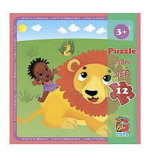 Дитячий пазл "Зоопарк" LZ02, 12 елементів 20 х 21 см