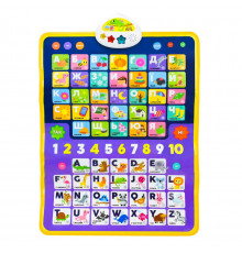 Детский обучающий плакат "Азбука 2 в 1" KH07/003 украинский язык