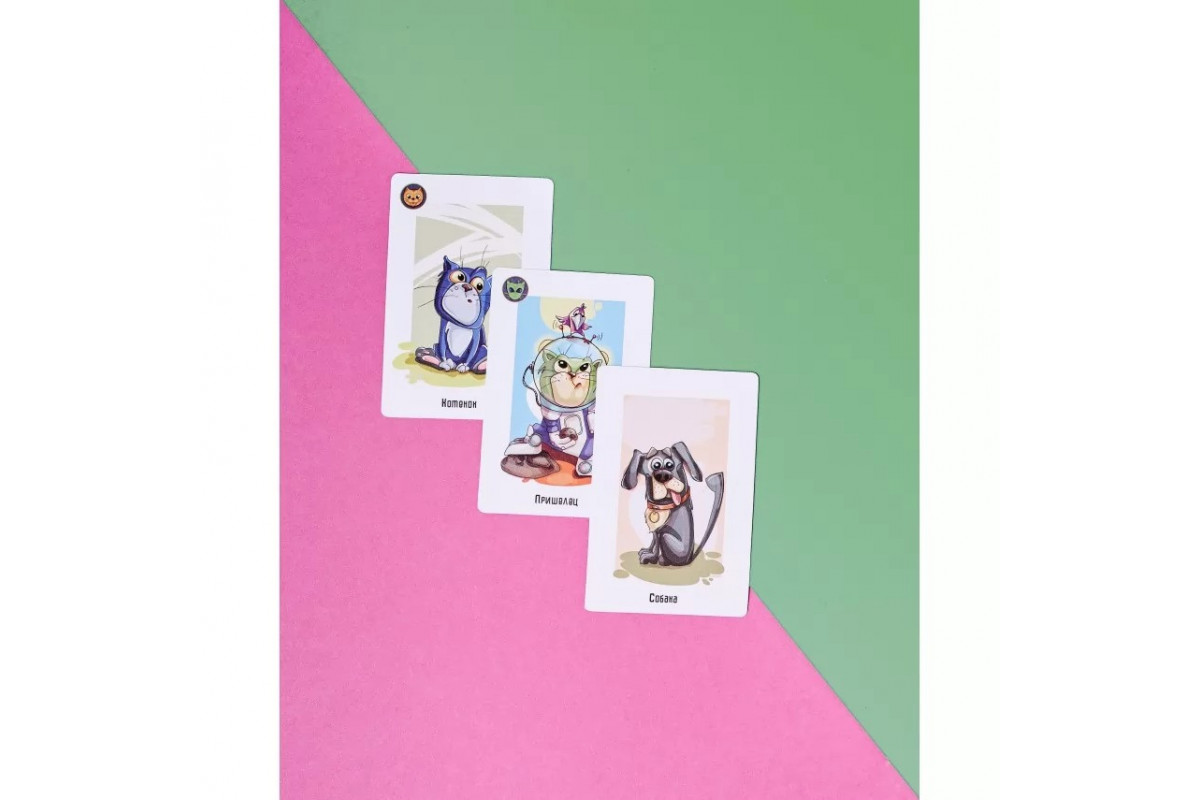 Настольная игра "Коты против Пришельцев" Bombat 800385 рус