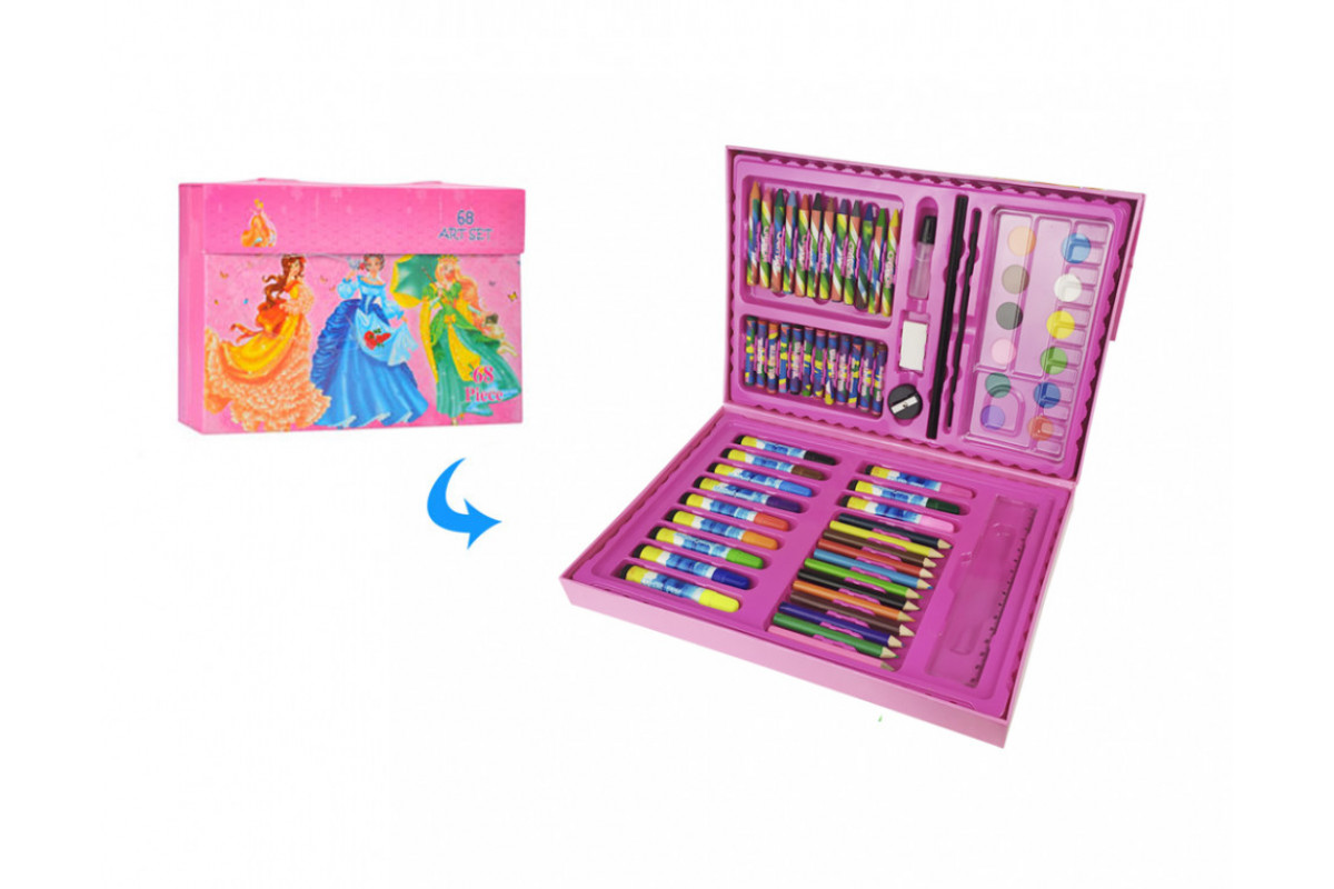 Детский набор для рисования MK 3226 в чемодане Дамочки