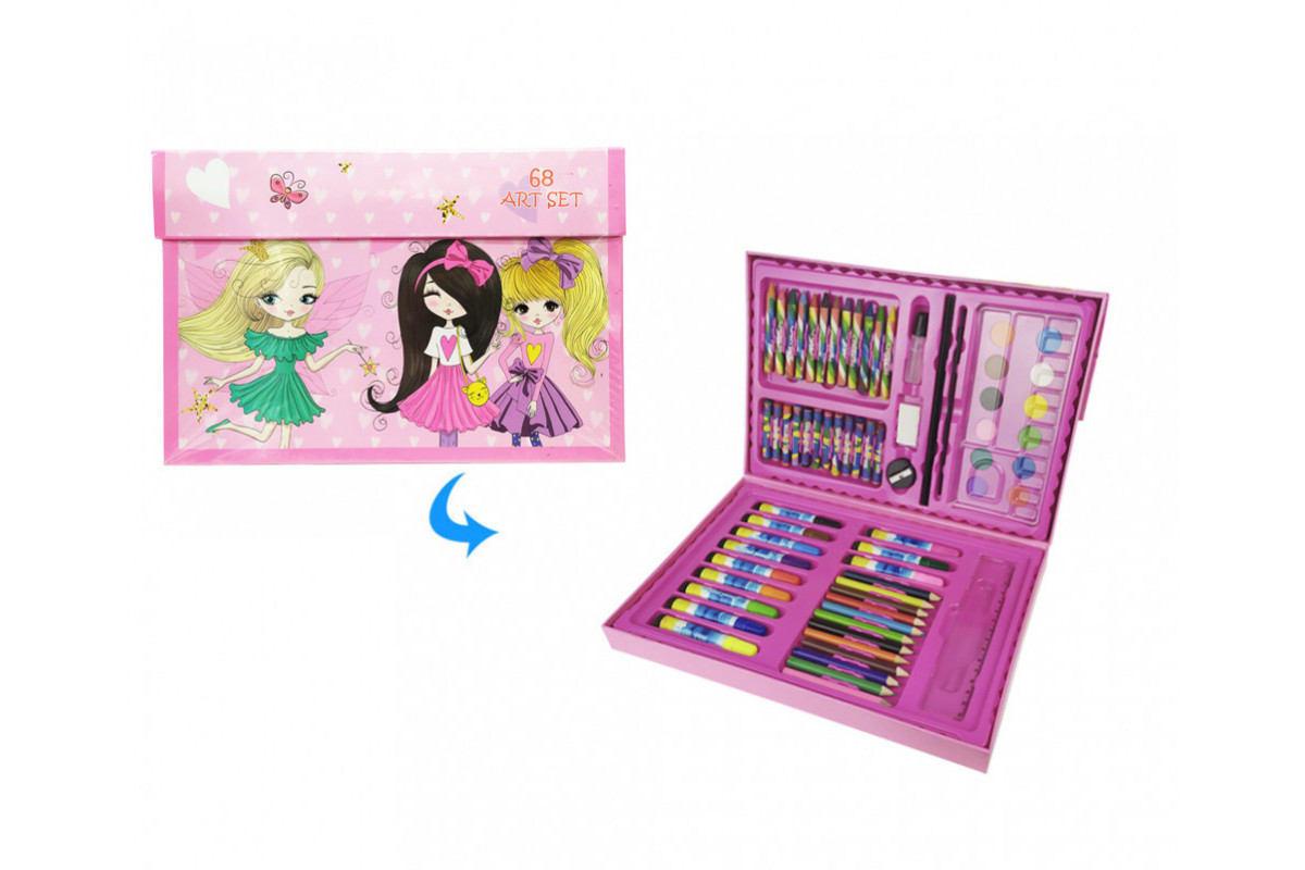 Детский набор для рисования MK 3226 в чемодане Девочки