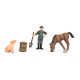 Детский игрушечный набор "Ферма" Q9899-T1_3 лошадка, свинка, фермер