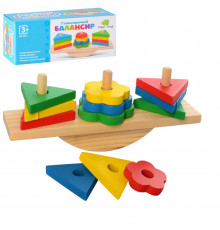 Деревянная игрушка Геометрика MD 2317, 12 фигур