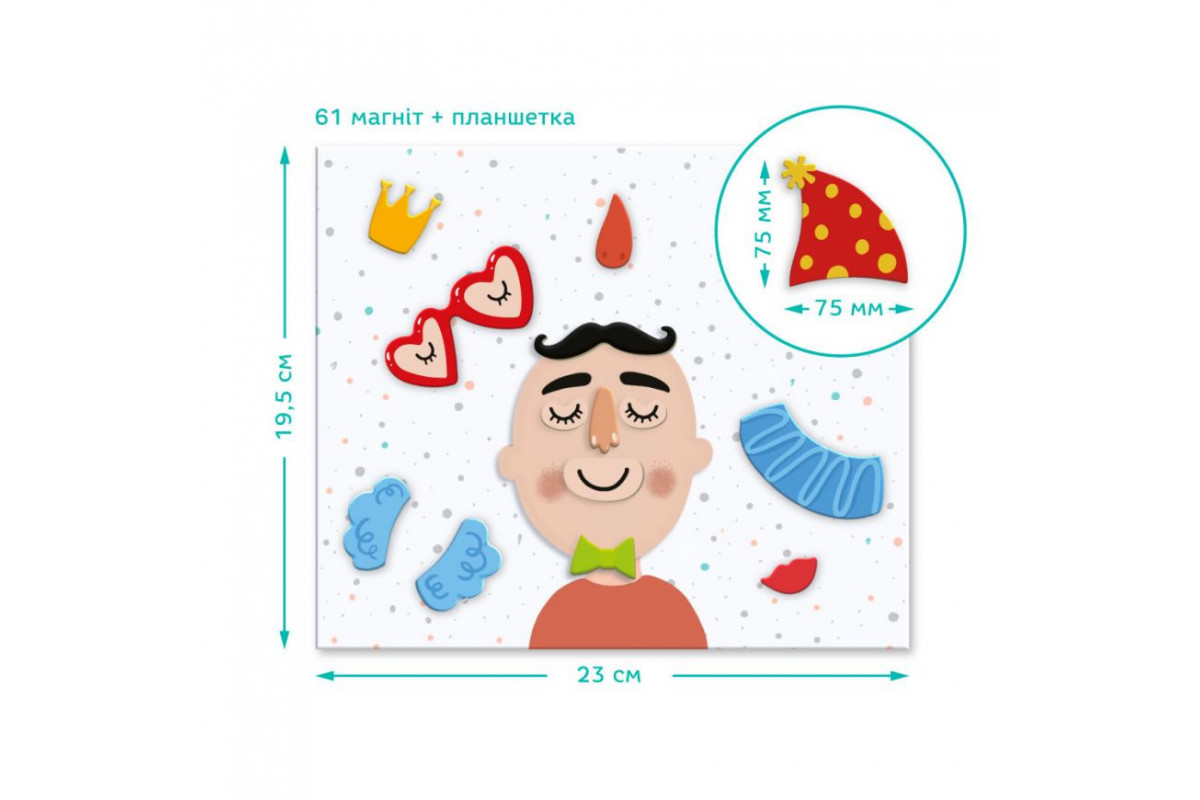 Развивающая магнитная игра "Лица" DoDo 200208