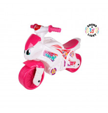 Каталка-беговел "Мотоцикл ТехноК" 7204TXK Розовый музыкальный