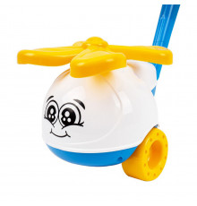 Детская игрушка-каталка Вертолет 9420TXK в сетке  Желтый