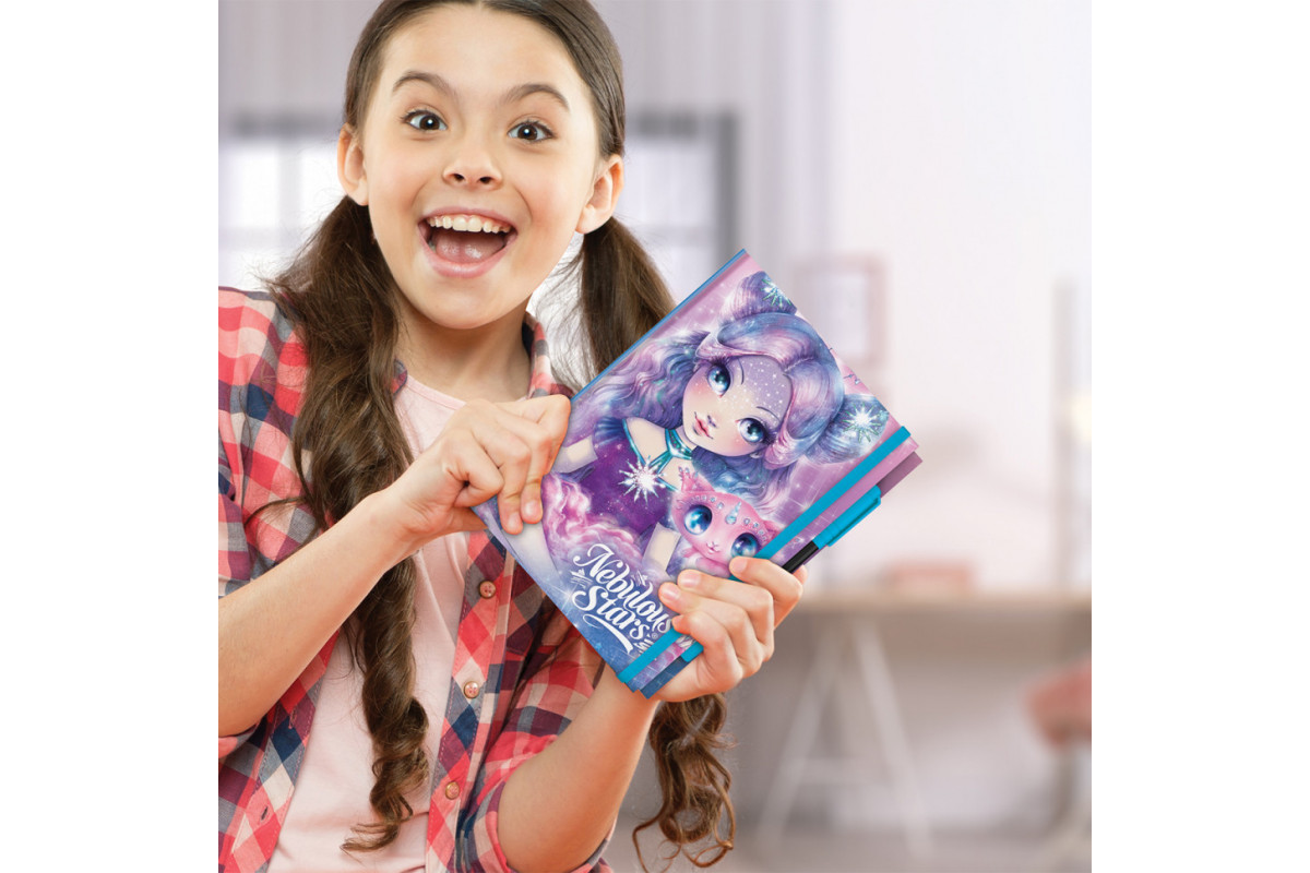 Блокнот черные листы Делюкс Небулия Nebulous Stars 11583-1 с ручкой