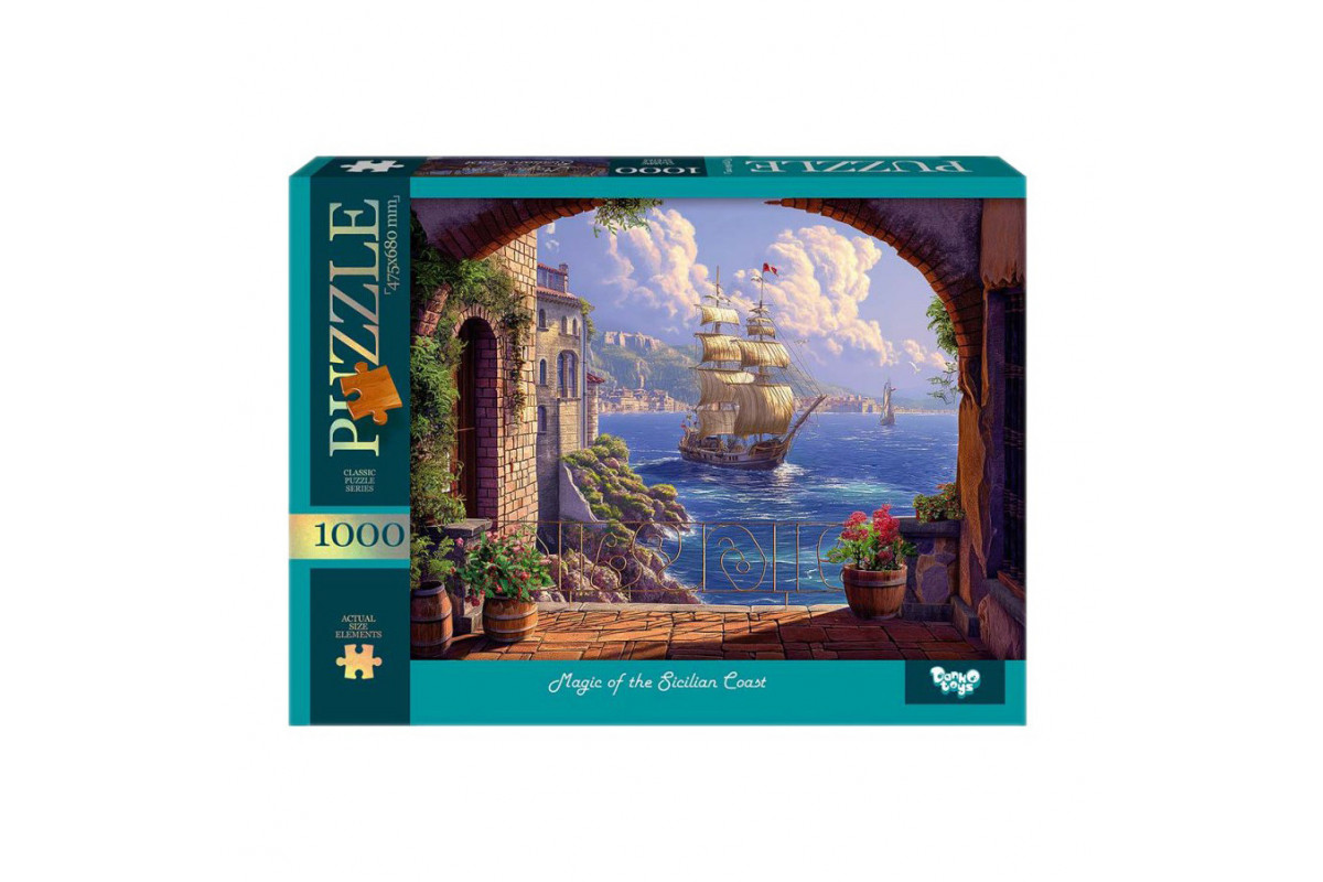 Пазл "Магия Сицилийского побережья" C1000-13-02, 1000 элементов