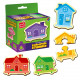 Дитячі магнітні пазли "Кольорові будинки" VT1733-03, 6 картинок